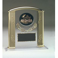 Gold Roman Column Award w/ Clear Center - 7"